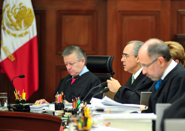 Sesión del Pleno. Los ministros Arturo Zaldívar, Fernando Franco, Margarita Luna y José Ramón Cossío.