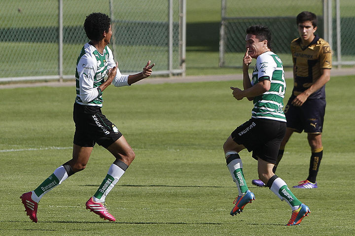 El selectivo Santos Laguna Sub-20 sacó ventaja en el partido de ida. (Jesús Galindo)