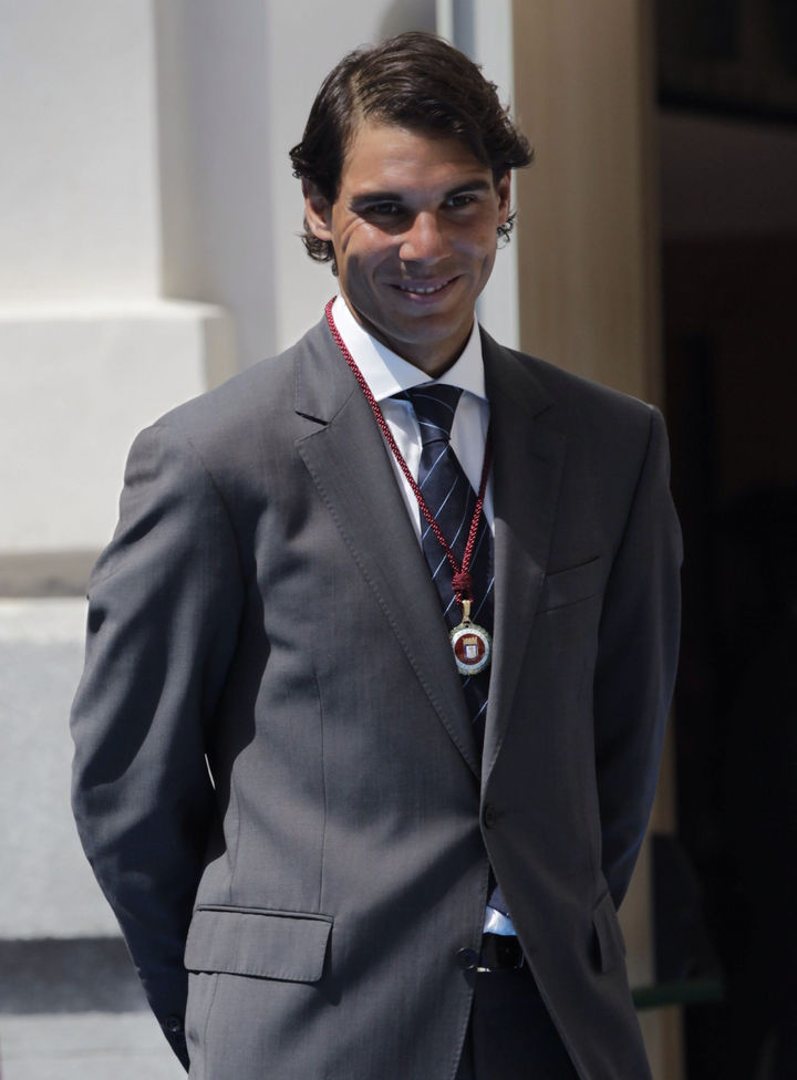 El tenista Rafael Nadal fue nombrado hijo adoptivo de Madrid. (NTX)