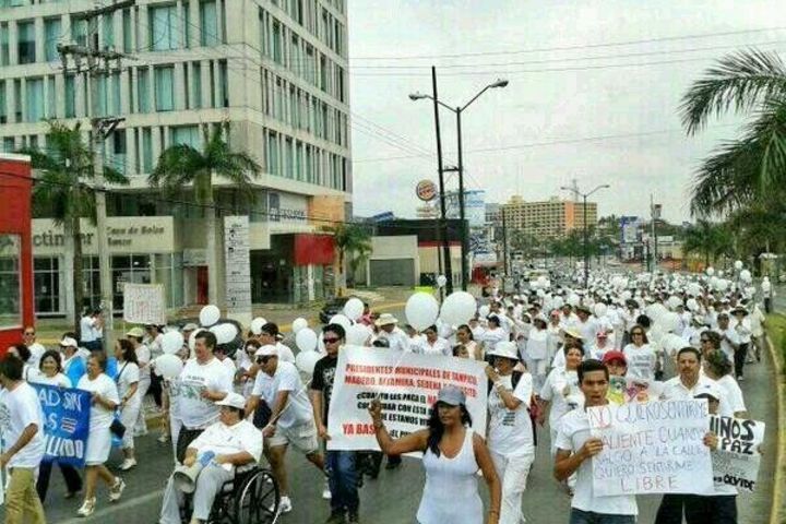 Manifestación. En un comunicado solicitan que los asistentes a esta marcha por la paz vayan vestidos de blanco. 