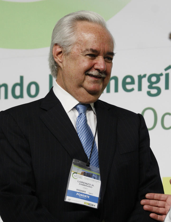 El empresario mexicano Lorenzo H. Zambrano, falleció hace dos días en Madrid, España.