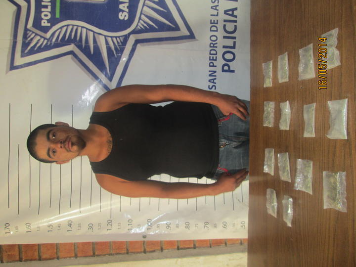 Un presunto vendedor de drogas fue detenido el día de hoy en el municipio de San Pedro de las Colonias. (El Siglo de Torreón)