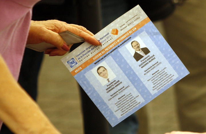 Termina cómputo de elección panista; Madero ganó con 57.14%