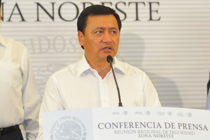 Estrategia. El secretario de Gobernación, Miguel Ángel Osorio Chong presentará los avances en la estrategia de seguridad.
