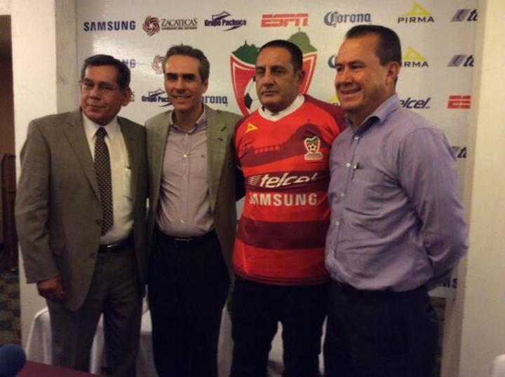 El argentino Pablo Alejandro Marini fue presentado hoy como nuevo director técnico del equipo de futbol Mineros de Zacatecas. (Twitter)