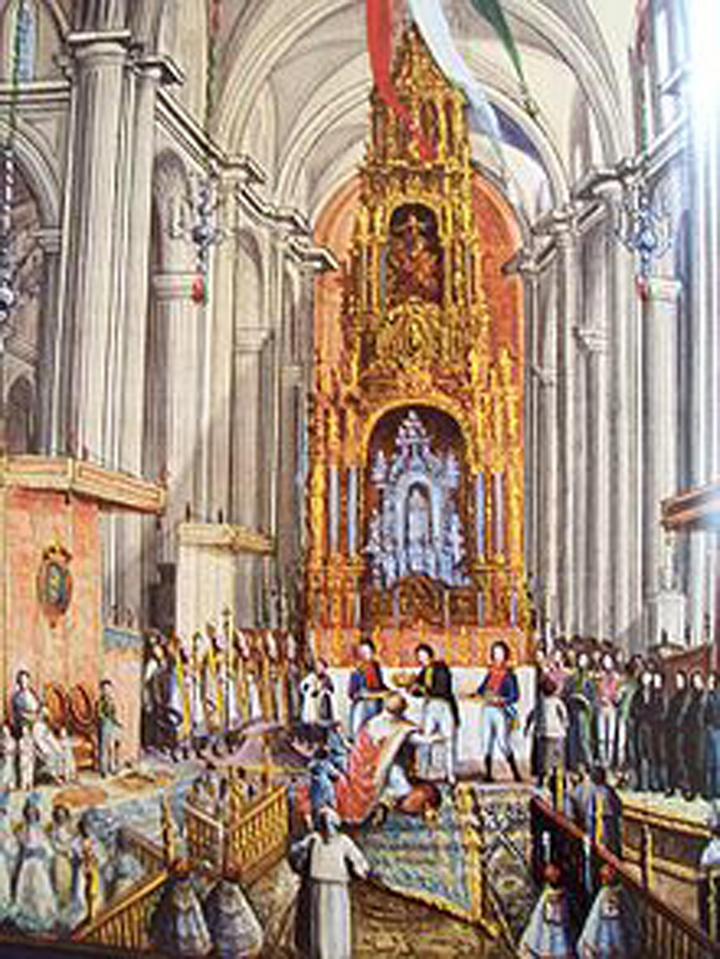 
21 de junio de 1822; coronación de Agustín I de México.
