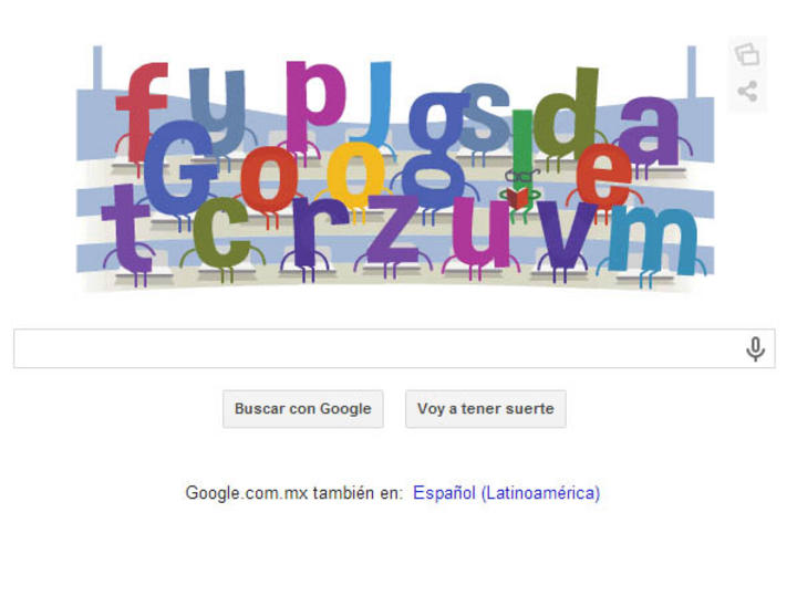 Cada 'doodle' comparte las letras de Google, mitad para un equipo y la otra mitad para el contendiente, además que son interactivos. 