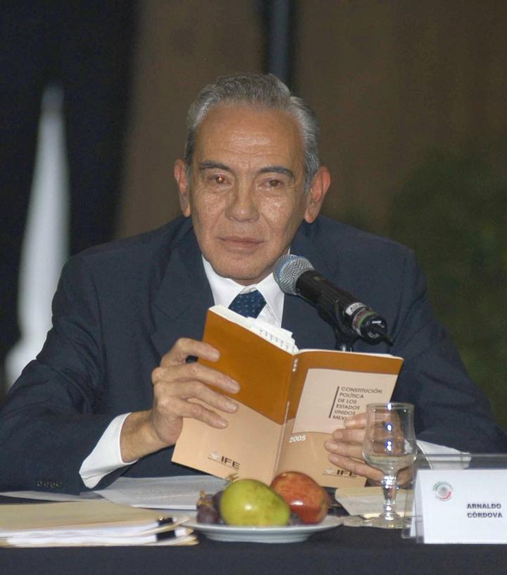 Fallece el historiador y politólogo Arnaldo Córdova