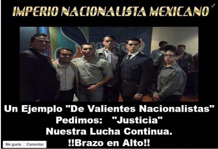 Califican a los integrantes del 'Movimiento Nacionalista del Trabajo', algunos de ellos integrantes del PAN Jalisco, como “valientes nacionalistas” y piden justicia para ellos. (Facebook)