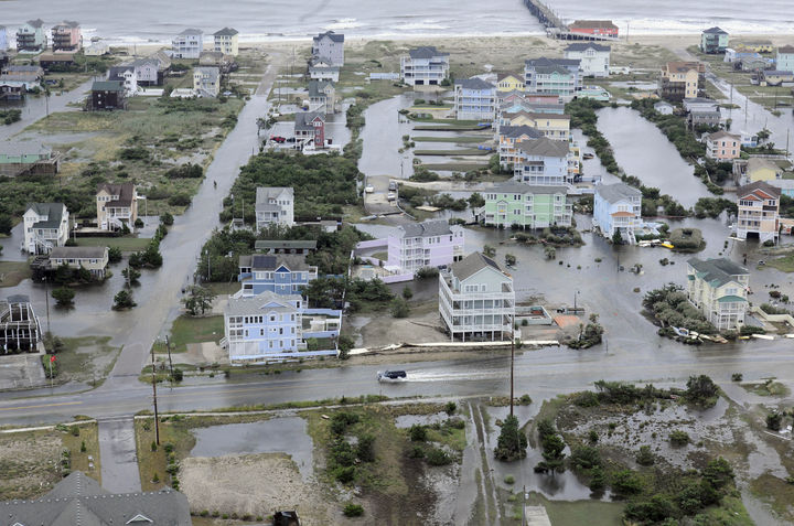 Sin festejos. Aspectos de una de la regiones donde causó más daño el huracán Arthur.