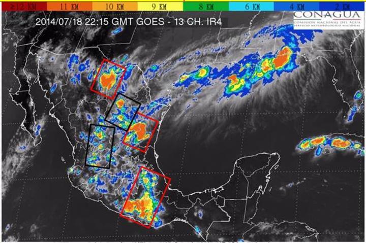 La Conagua emitió un informe a través del Centro Meteorológico. 
