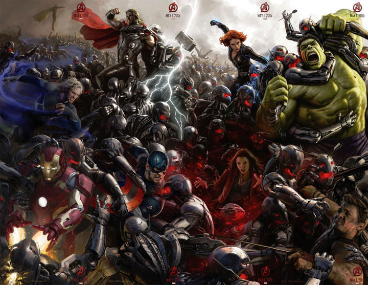 Póster. Marvel se encargó de revelar los carteles de los personajes de la secuela de Los Vengadores, que dirige Joss Whedon.