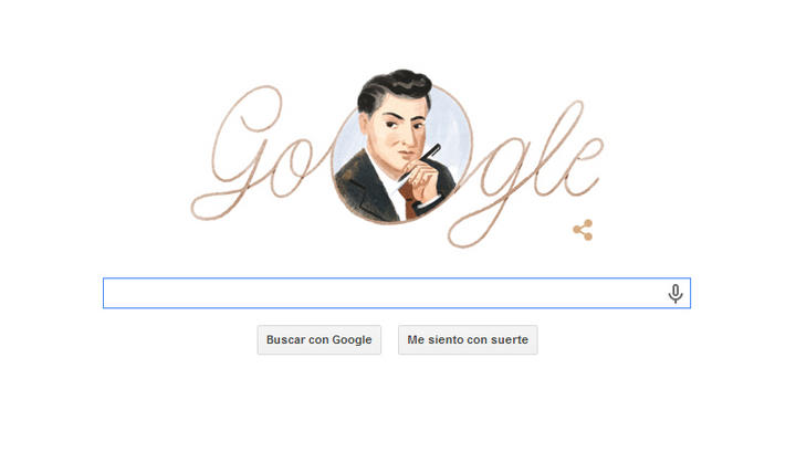 El famoso buscador conmemora con un doodle a Salvador Novo. (Internet)
