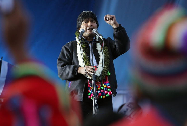 Reelección. El mandatario se perfila para una nueva reelección en Bolivia, al parecer no hay contrincantes. (EFE)
