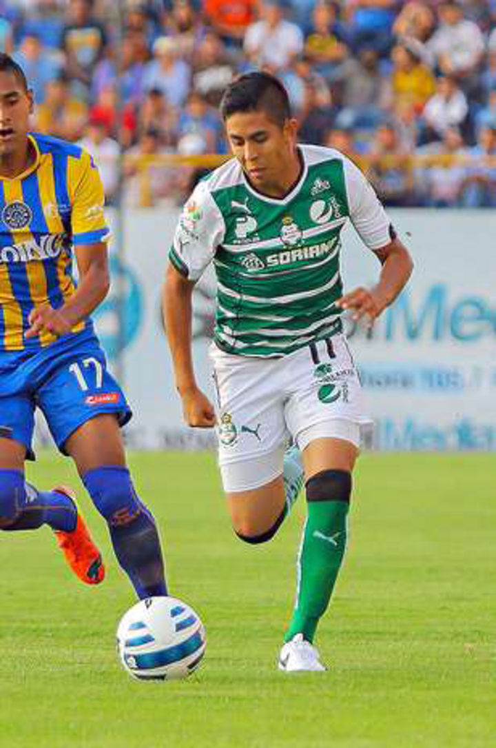 Néstor Calderón jugó todo el partido ante los potosinos. (Santos Laguna)