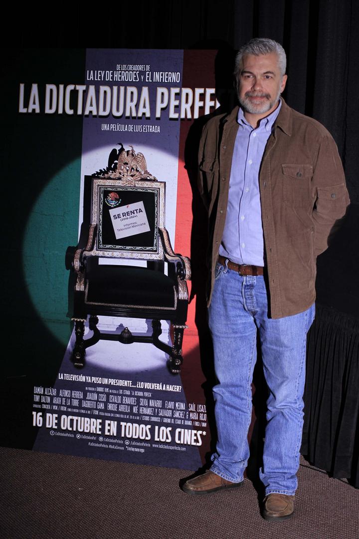 Lanzamiento. El director Luis Estrada presentó el tráiler de La dictadura perfecta.