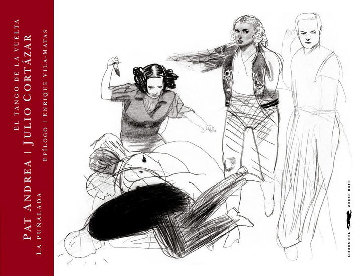 Rescatado. Imagen  de la portada del libro 'La puñalada/El tango de vuelta', de Julio Cortázar.