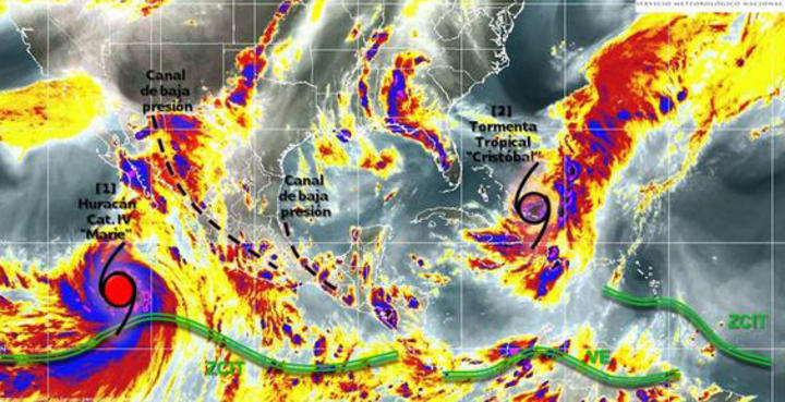 Se degrada huracán 'Marie' a categoría IV