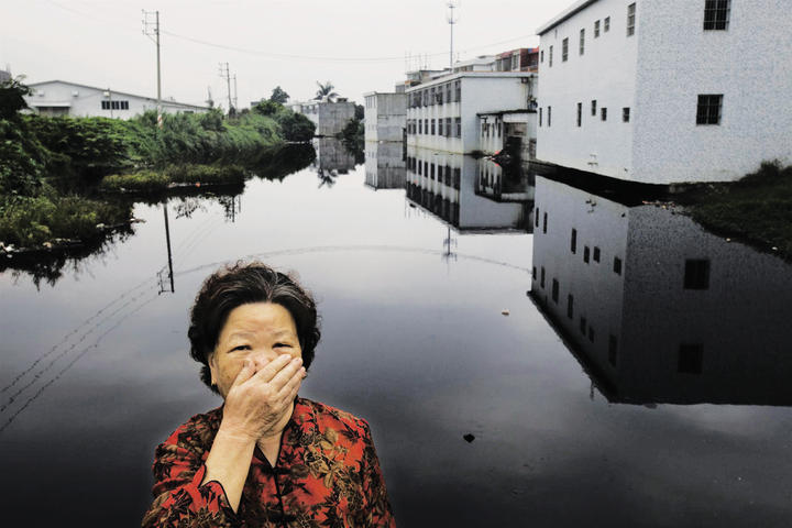 En la provincia de Guangdong, chica Lu Guahg, donde la economía se centra en la producción de textiles, Greenpeace ha encontrado altos niveles de contaminación industrial.