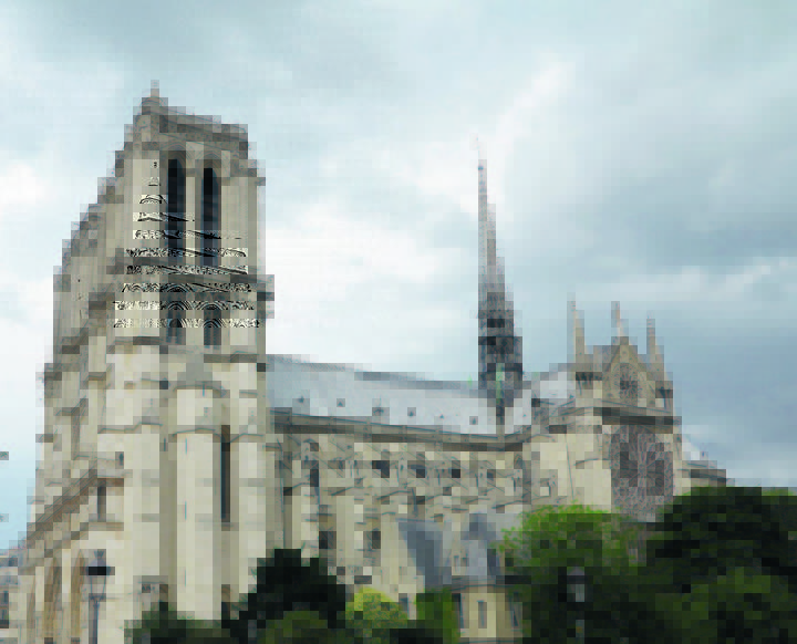 
El punto de partida, la Catedral de Notre Dame, París.