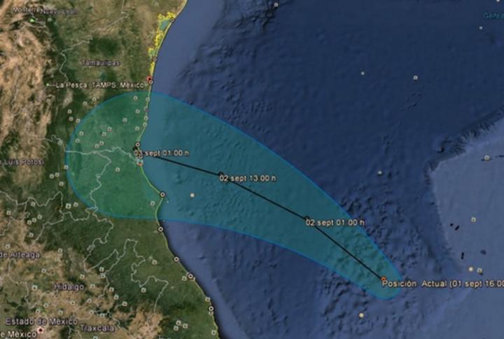 Conagua y Protección Civil alertaron por lluvias torrenciales en el Golfo de México. (Twitter) 