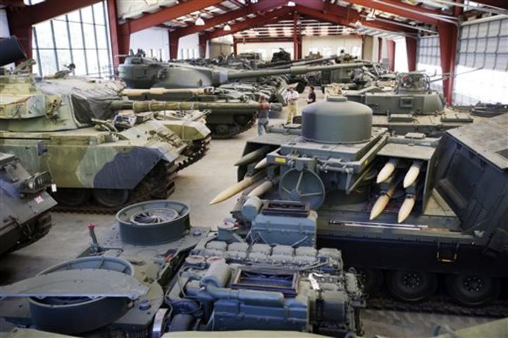 El tanque Panzer IV fue parte de una flota de vehículos militares recabada por Jacques Littlefield, ingeniero de la Universidad de Stanford. (AP)