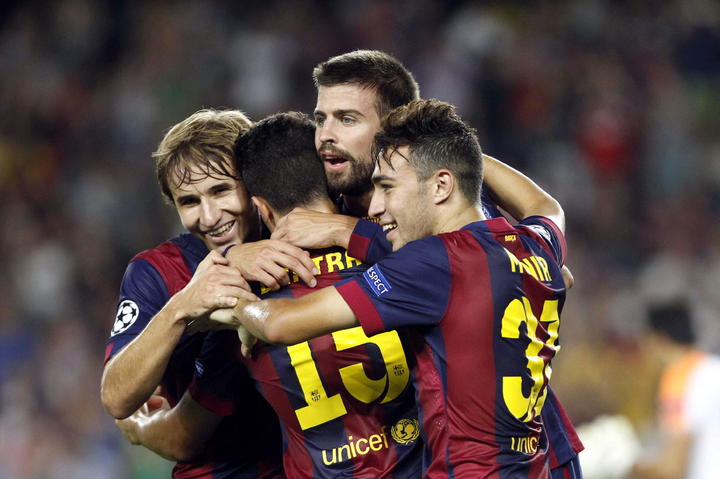 Piqué marcó el gol con el que el Barcelona se llevó los tres puntos. (EFE)