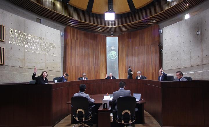 Durante la sesión de esta tarde los magistrados resolvieron el juicio de impugnación del PAN quien pedía que le fueran otorgadas más curules de representación proporcional.  (Archivo)