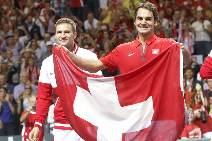 Roger Federer lidera a la selección de Suiza en Copa Davis. 