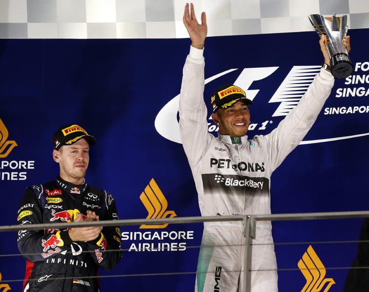 A falta de cinco pruebas para el final del campeonato, Hamilton lidera el Mundial con 241 puntos. (EFE) 