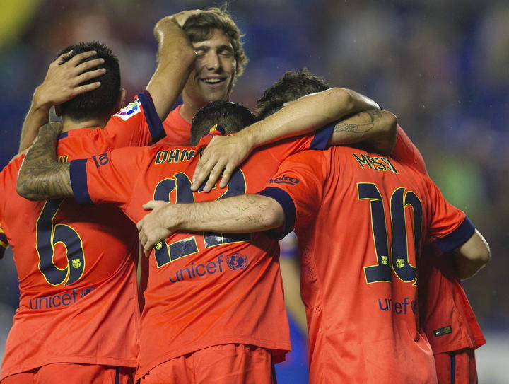 El FC Barcelona venció con contundente 5-0 al Levante en su casa. (EFE)
