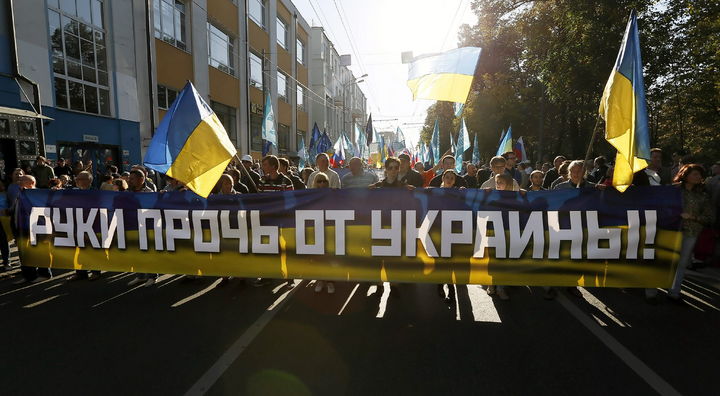 Exigencia. Moscú se vio invadida por una protesta multitudinaria en contra de la invasión a Ucrania. (EFE)
