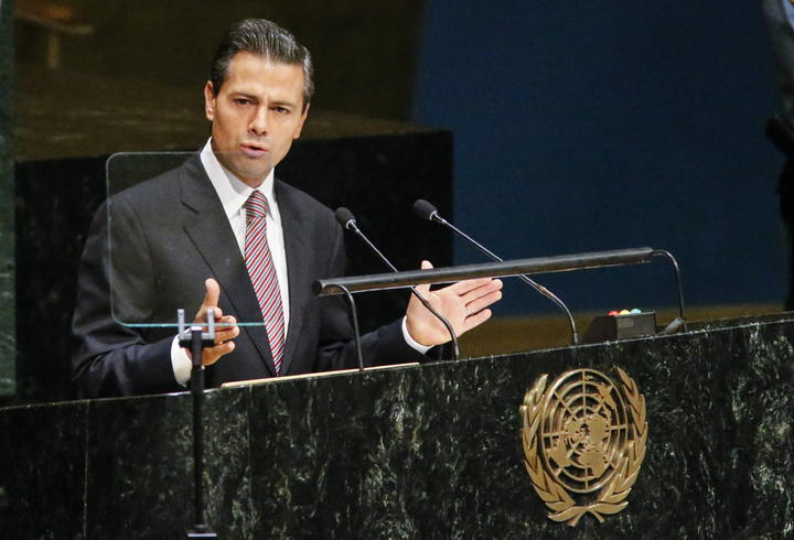 Peña Nieto participó en la primera sesión de la Conferencia Mundial sobre los Pueblos Indígenas, que se celebra hoy y mañana en Naciones Unidas. (EFE) 