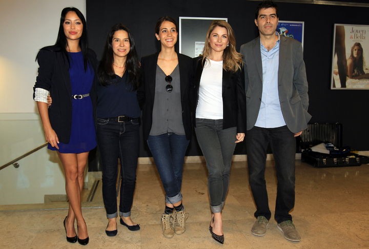 Conferencia. De izquierda a derecha, Maya Zapata, Arcelia Ramírez, Cassandra Ciangherotti, Ludwica Paleta y Ricardo Giraldo dieron a conocer a los nominados.