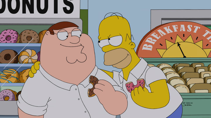 Capítulo. Griffin y Homero Simpson se enfrentaron en un episodio especial titulado The Simpson Guy.