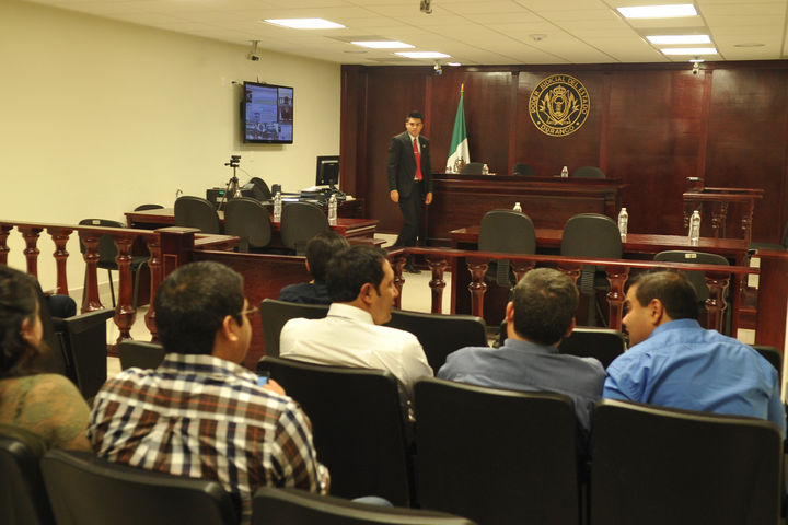 Juicio. Realizan en La Laguna de Durango el primer Juicio Oral del nuevo Sistema de Justicia Penal.