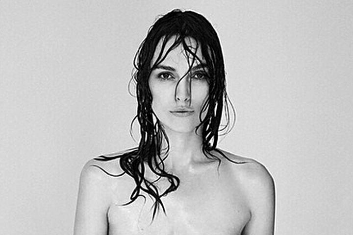 Keira exigió a los fotógrafos de Interview que editaran su foto topless. (INSTAGRAM)