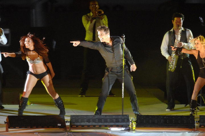Ricky Martin dio la bienvenida a los visitantes con su música. 