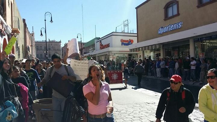 La manifestación duró alrededor de 30 minutos y concluyó sin incidentes. (El Siglo de Torreón)