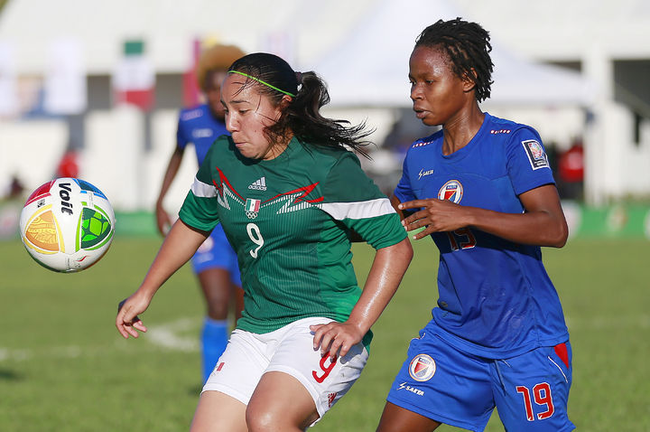 La selección femenil Centroamericana derrotó 1-0 ayer a Haití.