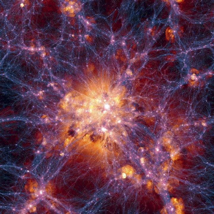 Las imágenes estudiadas por los científicos revelan que los ejes de rotación de los agujeros negros supermasivos centrales -en una muestra de 93 cuásares- son paralelos entre sí. (EFE)