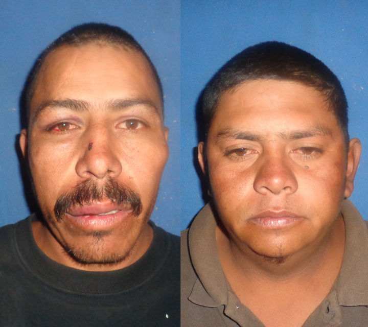 Los detienen. Perfecto Guerra Reyes y Aurelio Piedra Campos fueron capturados.