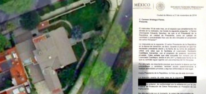 Aristegui Noticias publicó un reportaje acerca de otra casa propiedad de Grupo Higa utilizada por Enrique Peña Nieto en 2012. (Tomada de aristeguinoticias.com)