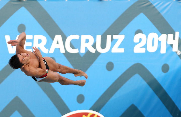 Julián Sánchez (foto) y Yahel Castillo consiguieron la plata y bronce en el trampolín de tres metros. (Efe)