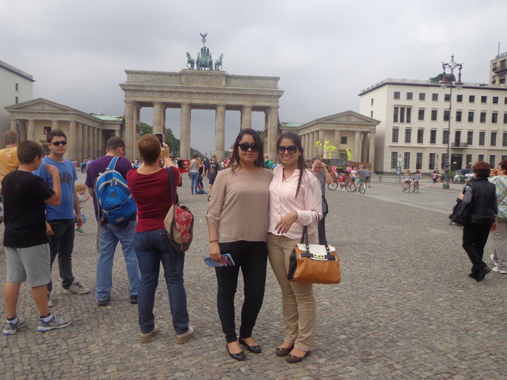 Puerta de Brandeburgo en Berlín, Alemania.