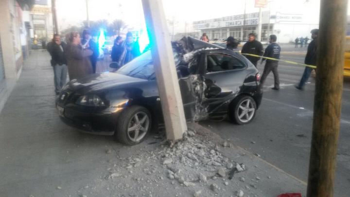 El accidente ocurrió esta mañana en punto de las 06:45 horas en el cruce del bulevar Diagonal Reforma y la calzada Juan Francisco Ealy Ortiz, cuando el conductor de 28 años viajaba a más de 150 km/h.