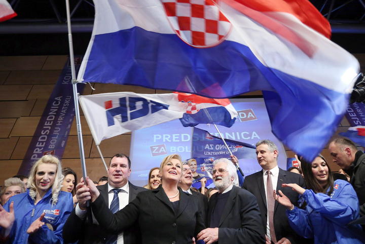 La candidata conservadora aseguró que esto era el principio, ya que Croacia ha demostrado que quiere cambiar. (EFE)