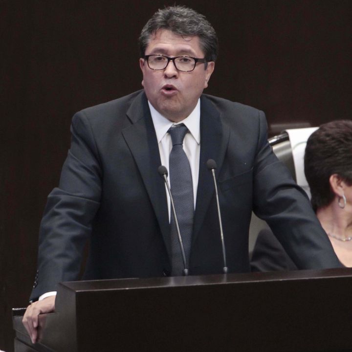 Declaración.  El coordinador de Movimiento Regeneración Nacional (Morena) en la Cámara de Diputados, Ricardo Monreal.
