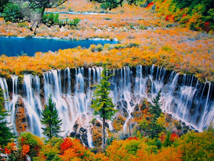 Por sus paisajes multicolores, al Valle Jiuzhaigou se le conoce como “Mundo de hadas”.