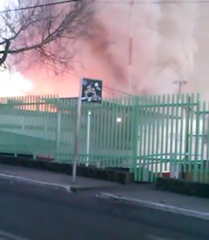 El video muestra el momento exacto de la explosión. (YouTube)
